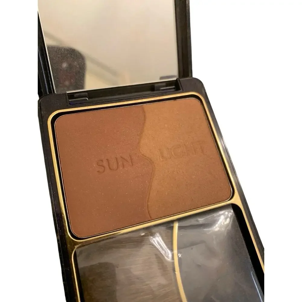 ESTEE LAUDER INSTANT SUN All Over Bronzer Duo Powder Deep Bronze .47 OZ